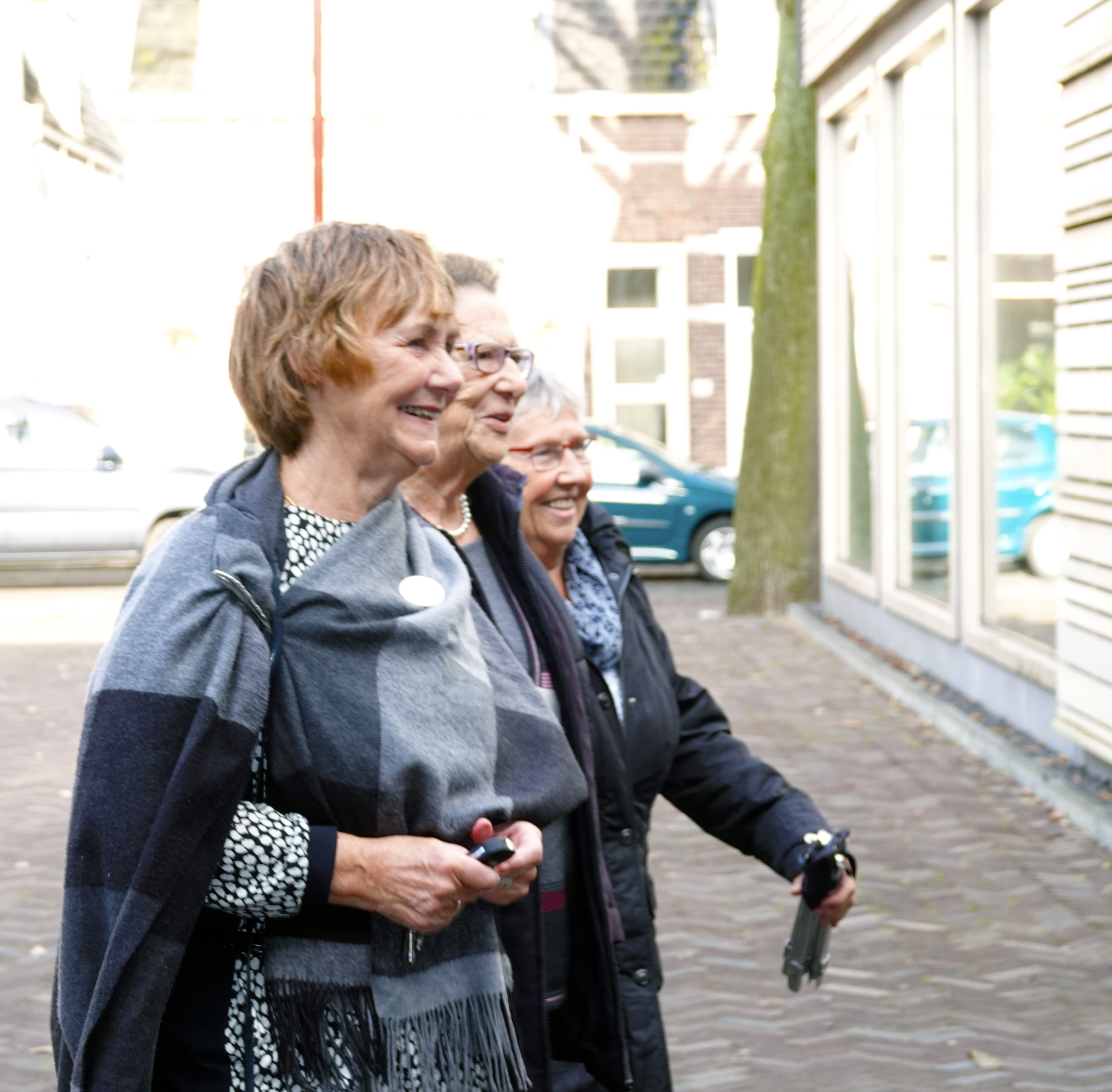 vrijwilliger met 2 ouderen